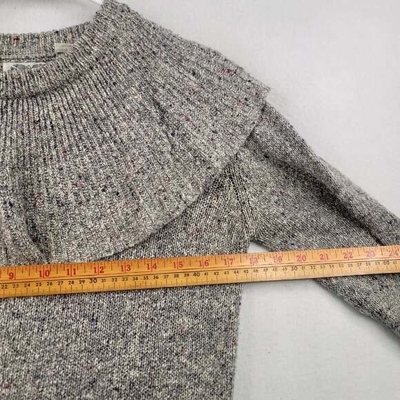 The Villager Womens Vintage Gray Sweater Cowl Neck Detail Medium Silk Wool Blend - Picture 6 of 8